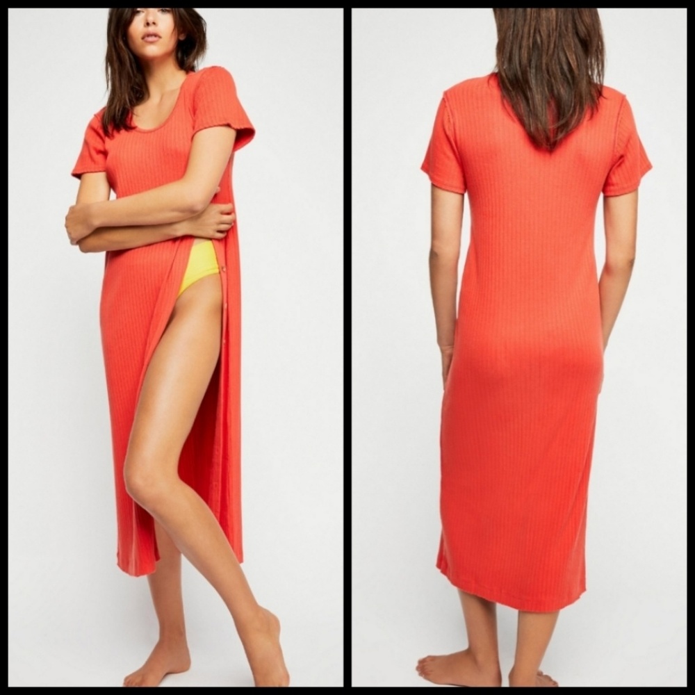 Free  People Weekend Midi Dress Fiesta Size L NWT